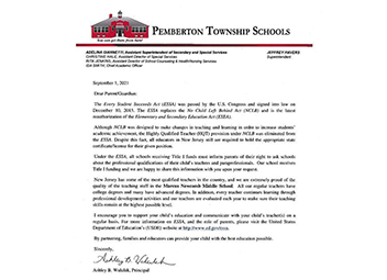  Letter to Parents - Every Child Succeeds Act